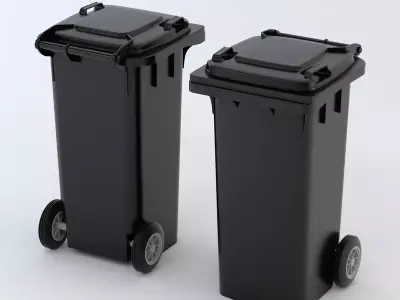 Wheeled-bin 120L 3D model
