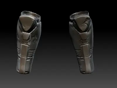 predator 1 inspired shin armour 3D print model