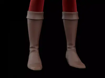 Zorii Bliss Female Character From Star Wars Rigged Low-poly 3D model