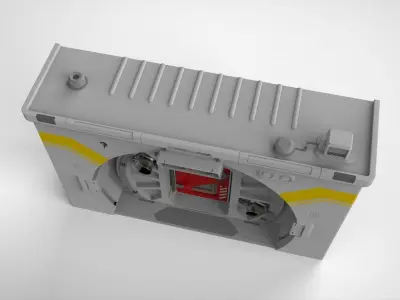 sci fi door 7 3D model