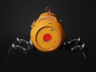 Sci-fi Robot 3d Model by Nikdox 3D model