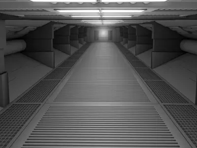 Sci Fi Corridor  3D model 3