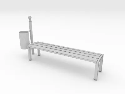 Bench Park 36 3D model