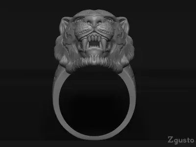 Tiger rings 3D print model