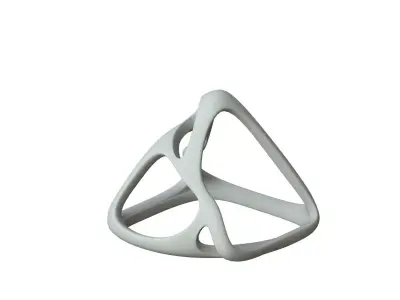 SciFi Cube Object No 59233 Low Poly Shape Low-poly 3D model