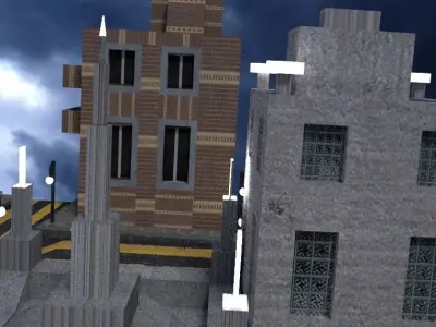 Little town Free 3D print model