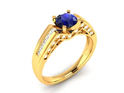Women Ring  Render 3dm STL OBJ FBX Details 3D print model 421