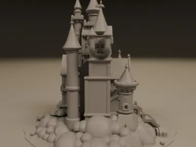 medieval castle 3D print model purchase
