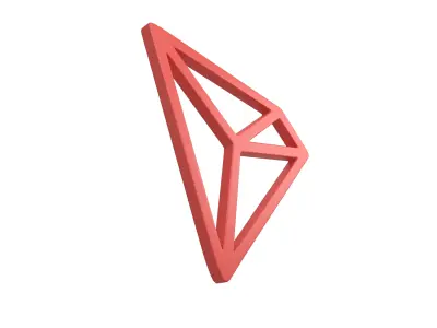 TRON Coin V2 001 Low-poly 3D model