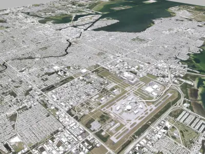 Cityscape Tampa Florida USA 3D model