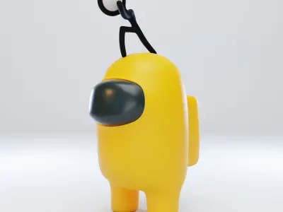 Among Us Stickmin Figure Character 3D model