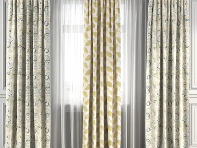 Curtain Set 118 3D model
