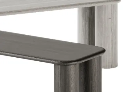 PAUSE Bench Medium and Big by Found 3D model