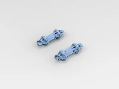 Sci fi squid gate particle accelerator fuse Low-poly 3D model