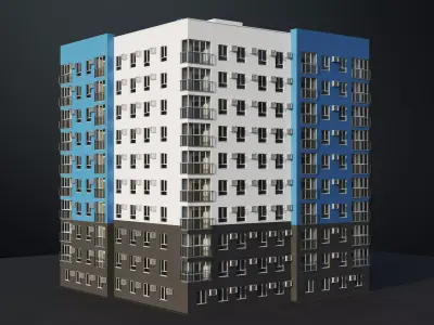 Multi-storey building 3D model
