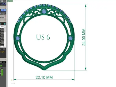 Jewellery Ring 3D Print Model 3D print model