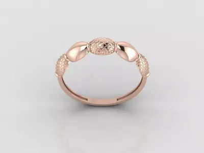 Women Ring Fancy Ring Plain light weight STL 3DM Printable 3D print model 20