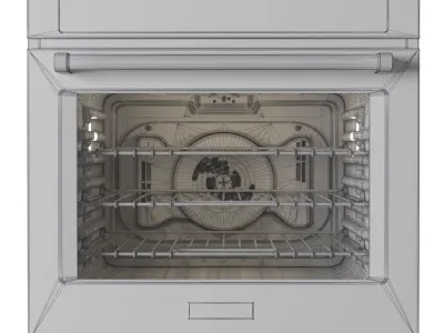 Kitchen Aid 27 in Single Wall Oven with Even Heat 3D model