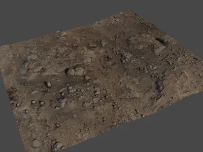 Gravelsand01 3D model