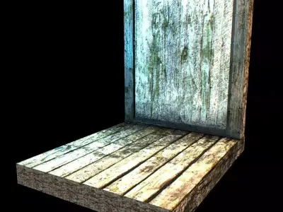 Modular Wall Section 002 Free low-poly 3D model