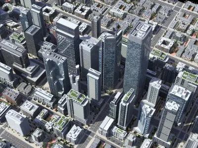  Cityscape Kitbash Collection Vol1 