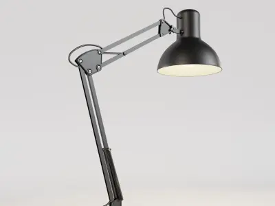 Industrial Standing Lamp 3D model