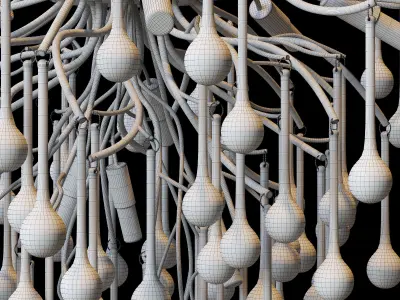 MARIAN by Lampatron D60cm 9 lamps 3D model