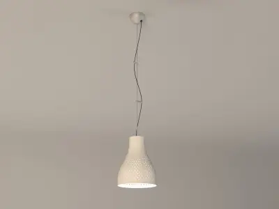Minimal Metal Ceiling Lamp 3D model
