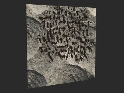Damaged Walls Collection FREE SAMPLE Free 3D model