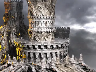 Viking King Sligon Tower 3D model