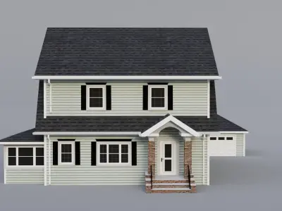 Low Poly House 26 Low-poly 3D model