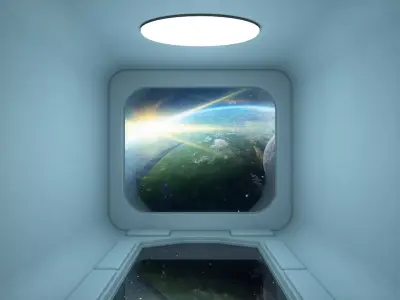 Sci Fi Room 3D model 14