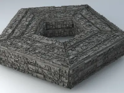 Sci -Fi Shapes - The Pentagon 3D model