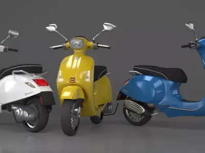 Vespa Sprint 3D model 3D model