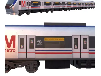 metro train  3D model