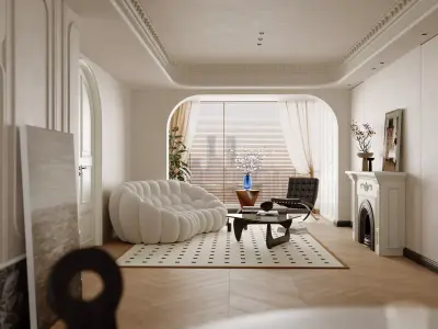 apartment interior scenes       3D model 4