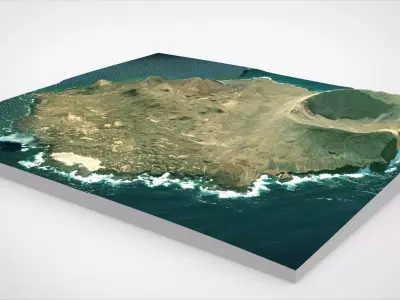 Island Alegranza Canary Islands Spain 3D model