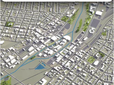 Aurora Low-poly 3D model