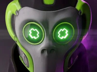 Neo Monkey - cosplay mask- digital stl file for 3D-printing 3D print model