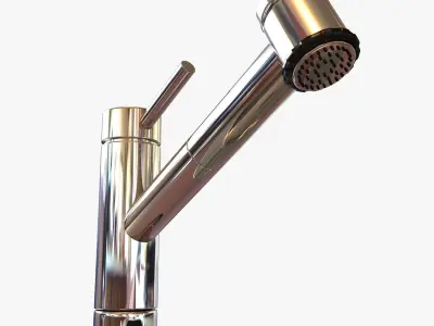 kwc Single-lever mixer and door handle and cabinet pull  3D model