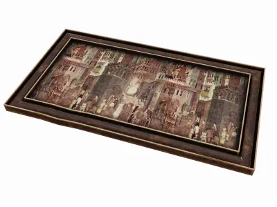 picture medieval Low-poly 3D model