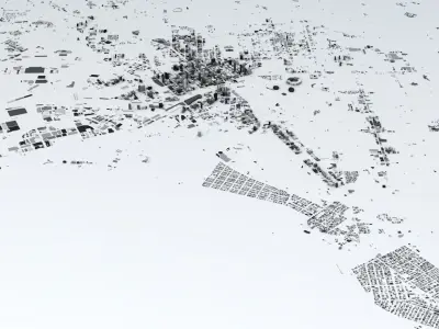 Melbourne Downtown and St Kilda Streets and Buildings 3D model