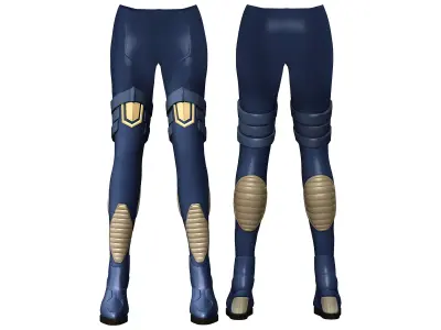 Cyperpunk Sci-Fi Spacesuit Outfit Low-poly 3D model