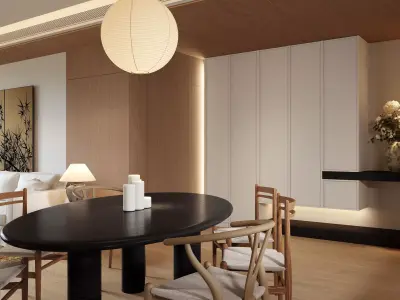 Interior scene living room  3D model