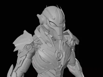 Alien Mech Warrior 3D model