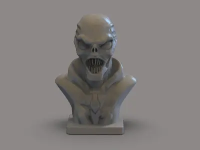 Fiction Alien Bust 3D print model