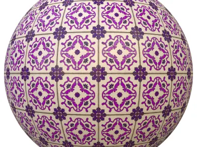 tile patterned 153-seamless-4k-pbr  3D model