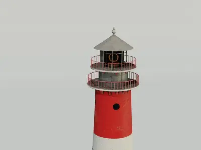 Lighthouse 3D model PBR materials Low-poly 3D model buy