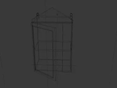 Closet box with handle Low-poly 3D model