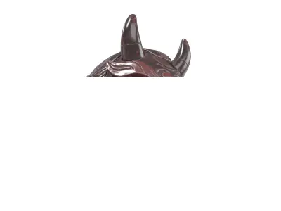 Japan Tengu Head v1 002 Low-poly 3D model